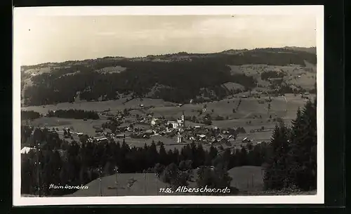 AK Alberschwende, das Dorf aus der Vogelschau