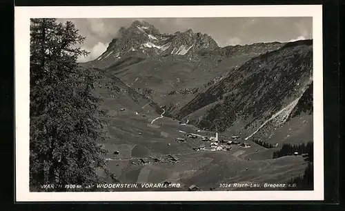 AK Warth, Ortsansicht gegen Widderstein