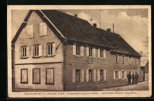 AK Marckolsheim, Restaurant a l`Ancre d`Or von Lucien Frick