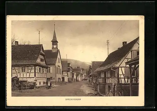 AK Drachenbronn, Strassenpartie im Ort