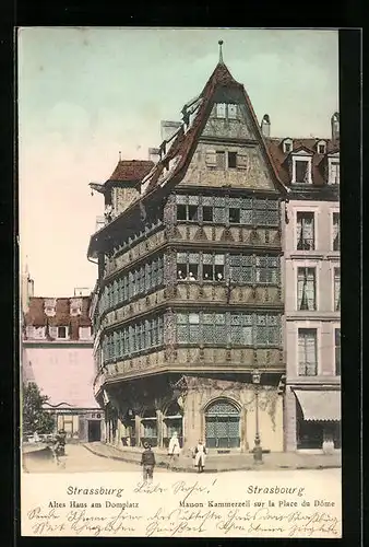 AK Strassburg, Altes Haus am Domplatz