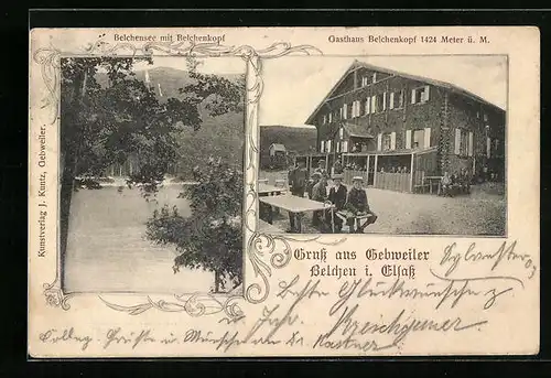 AK Gebweiler Belchen i. E., Gasthaus Belchenkopf