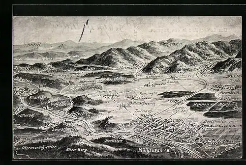 AK Mülhausen, Das Schlachtfeld in den Vogesen