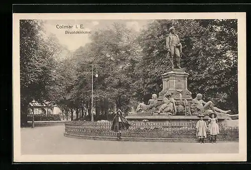 AK Colmar i. E., Bruatdenkmal