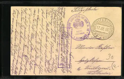 AK Mülhausen i. E., Hauptpostamt