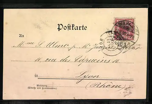 AK Mülhausen i. E., Wildemannstrasse mit Geschäften