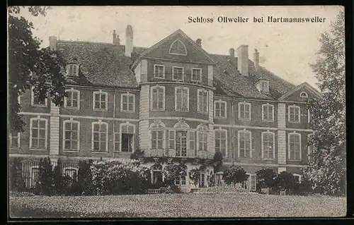 AK Hartmannsweiler, Schloss Ollweiler mit Garten