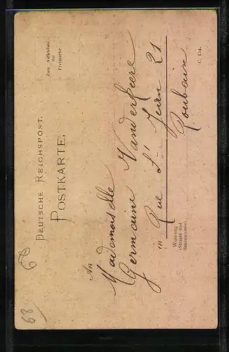 AK Markirch, Ortsansicht aus der Vogelschau