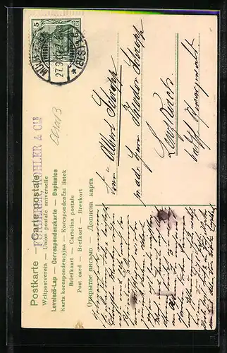 AK Mülhausen i. Elsass, Museum mit Brücke