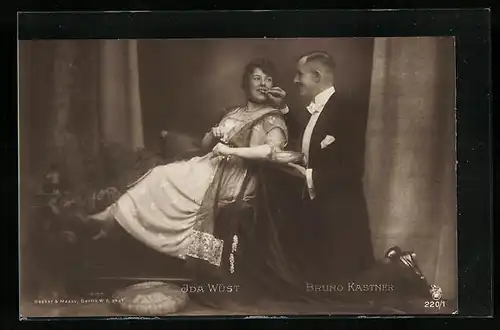 AK Schauspielerin Ida Wüst und Bruno Kastner in einer Filmszene