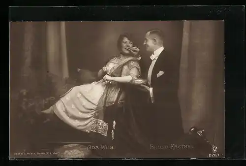 AK Schauspielerin Ida Wüst und Bruno Kastner in einer Filmszene