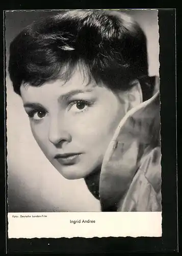 AK Schauspielerin Ingrid Andree mit unschuldigem Blick