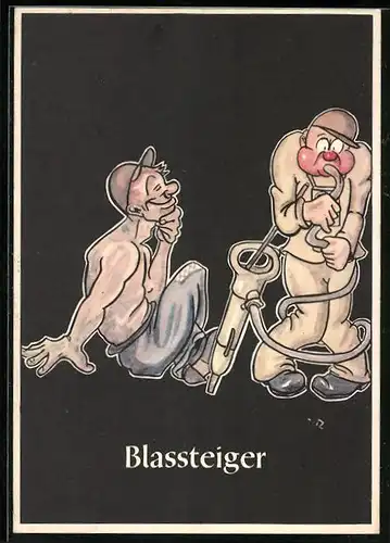 Künstler-AK sign. H. Moritz: Blassteiger