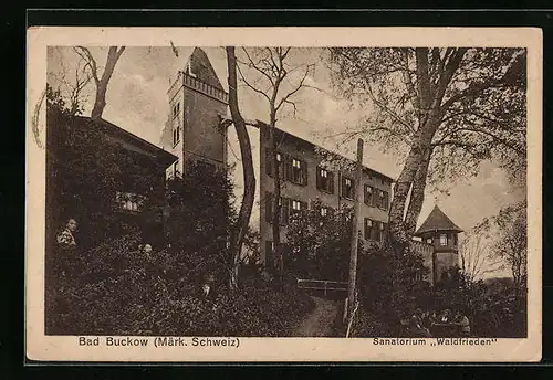 AK Bad Buckow /Märk. Schw., Sanatorium Waldfrieden