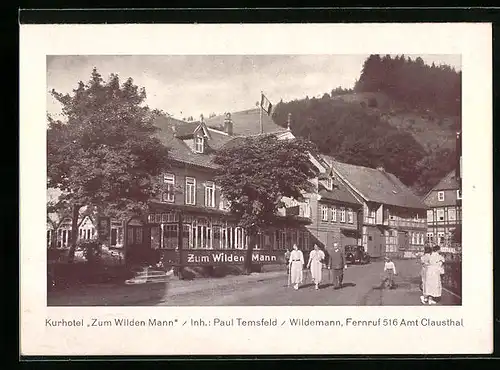 AK Wildemann /Harz, Kurhotel Zum Wilden Mann