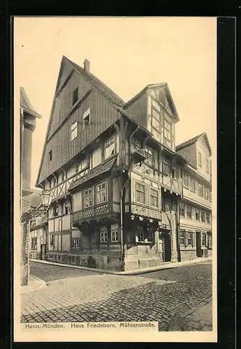 AK Hann.-Münden, Haus Friedeborn in der Mühlenstrasse