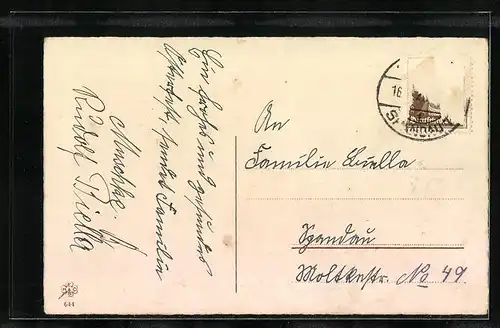 Künstler-AK Osterhase neben Eicherschale