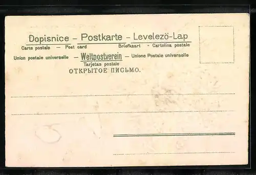 Präge-AK Osterhase mit Vergissmeinnnicht