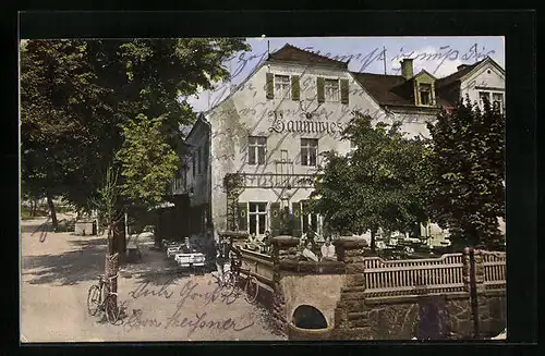 AK Moritzburg b. Dresden, Waldgasthof Baumwiese an der Landstrasse