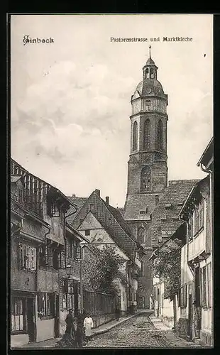 AK Einbeck, Pastorenstrasse und Marktkirche