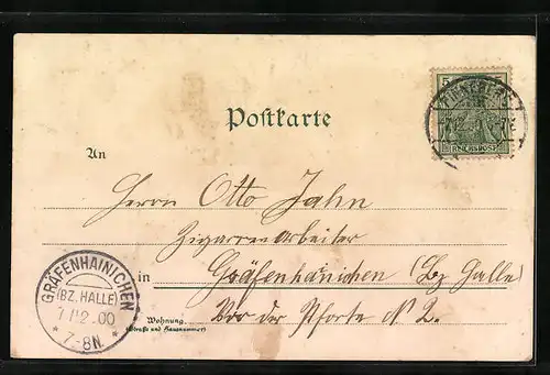 Lithographie Pinneberg, R. Stahmer`s Hotel, Krieger-Denkmal