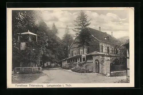 AK Langensalza i. Thür., Forsthaus Thiemsburg