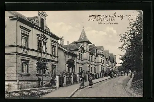 AK Waltershausen, Schnepfentalerstrasse mit Kindern