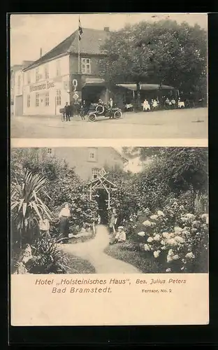 AK Bad Bramstedt, Hotel Holsteinisches Haus mit Garten