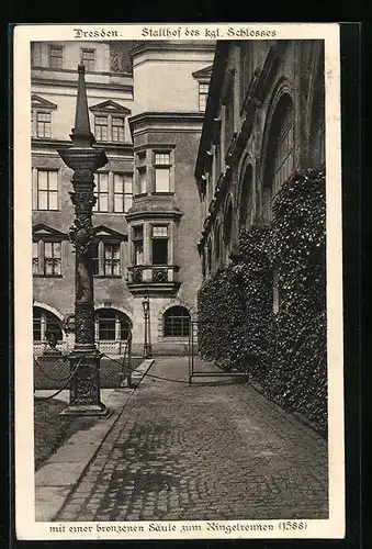 AK Dresden, Stallhof des kgl. Schlosses