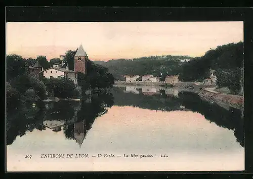 AK Lyon, l'Ile Barbe, la Rive gauche