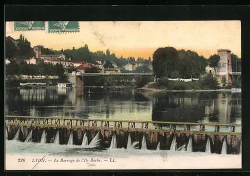 AK Lyon, l'Ile Barbe, la Barrage