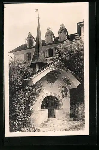 AK Bürglen, Klausenstrasse, an der Tellskapelle