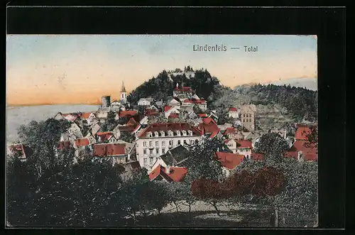 AK Lindenfels, Totalansicht der Ortschaft