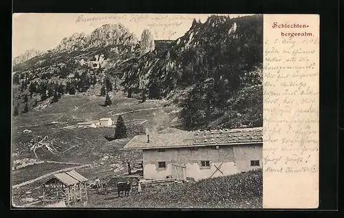 AK Aschau, Gasthaus Schlechtenbergeralm