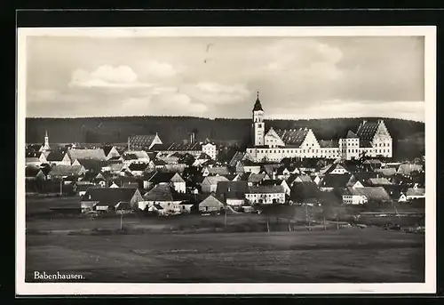 AK Babenhausen, Gesamtansicht miz Kloster / Schloss