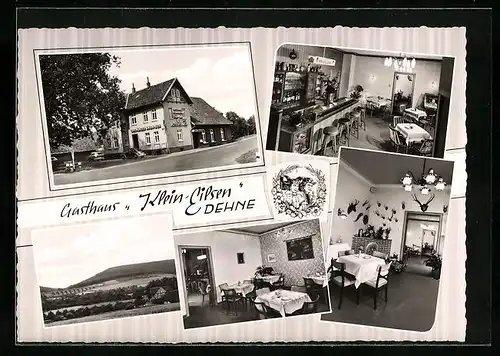 AK Luhden, Gasthaus Klein Eilsen, Aussen- und Innenansichten