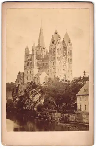 Fotografie unbekannter Fotograf, Ansicht Limburg an der Lahn, Blick auf den Limburger Dom
