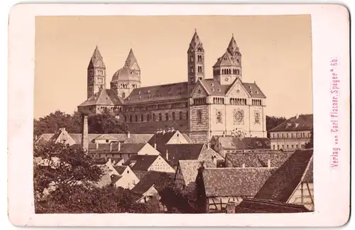 Fotografie Carl Platner, Speyer a. Rh., Ansicht Speyer am Rhein, Blick über die Dächer auf den Dom