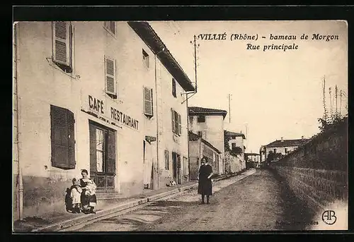 AK Villié, Hameau de Morgon, Rue Principale, Cafe-Restaurant