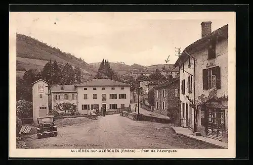 AK Allières-sur-Azergues, Pont de l`Azergues