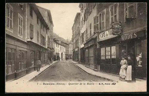 AK Beaujeu, Quartier de la Mairie
