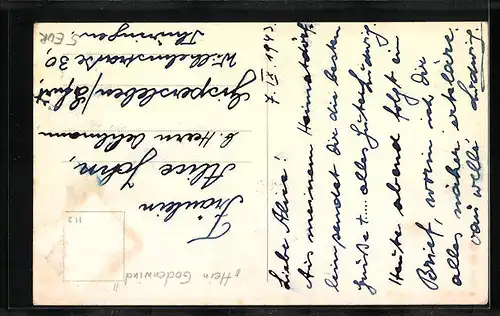 AK Hamburg, Segelschiff Hein Godenwind als Jugendherberge mit Flaggengala im Hafen vor Anker liegend