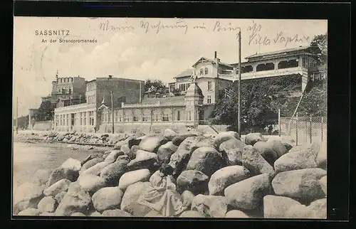 AK Sassnitz, An der Strandpromenade