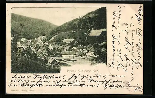 AK Ruhla, Ansicht des unteren Ortes