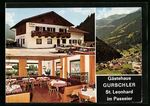 AK St. Leonhard i. Passeier, Gästehaus Gurschler mit Aussicht
