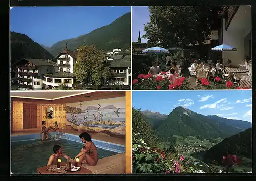 AK St. Leonhard i. Passeier, Gasthof Tirolerhof mit Schwimmbad