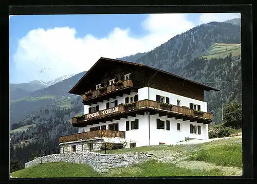 AK St. Leonhard i. Passeier, Blick zur Pension Hochwart