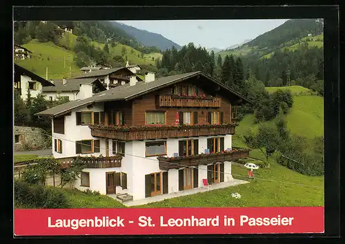 AK St. Leonhard i. Passeier, Gasthof Laugenblick im Grünen