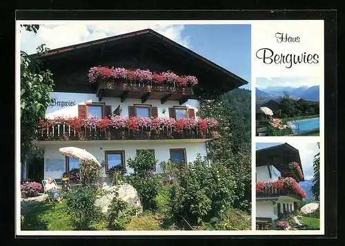 AK Kuens b. Meran, Ferienwohnungen Luis Pircher, Haus Bergwies in der Kuenserstrasse 65