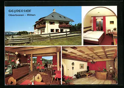 AK Oberbozen /Ritten, Pension Geyrer Hof